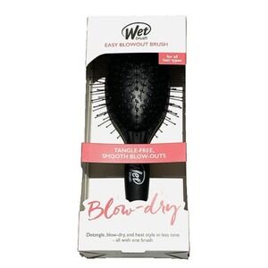 Wet Brush Easy Blowout Detangling Hair Brush, 1 Count (Pack of 1), Black
